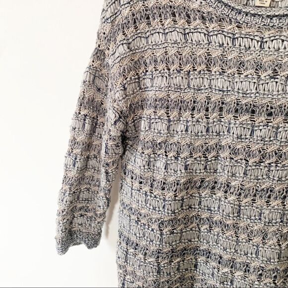 Lucky Brand Silver Gray Glitter Knit Longsleeve Lightweight Sweater - Picture 6 of 9